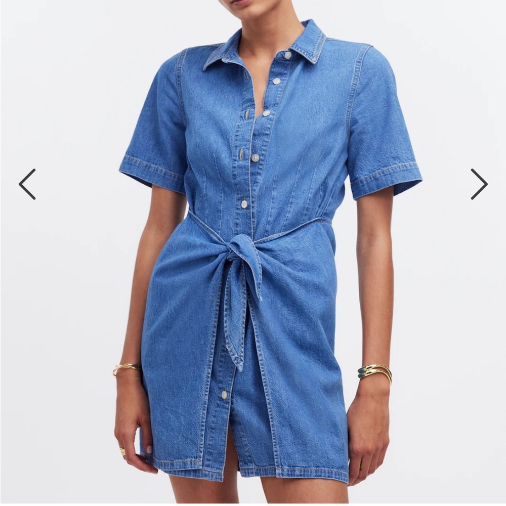 Madewell Denim mini shirt dress
